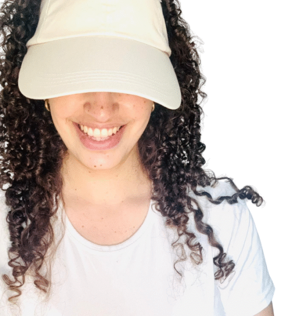 כובע בצבע קרם לתלתלים My Curly Way