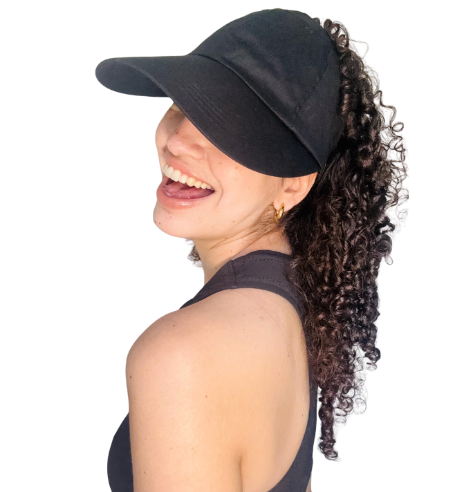 כובע בצבע שחור לתלתלים My Curly Way